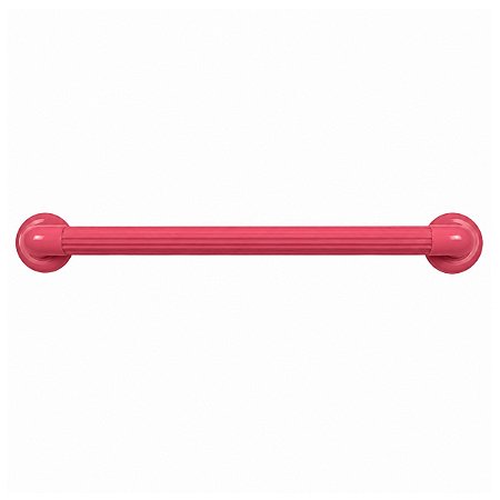 Barra de Apoio Alça de Acessibilidade PVC Vermelha 60cm Astra