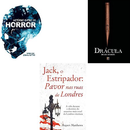 Kit 3 Livros - Terror: Jack, o Estripador + Histórias Curtas de Horror + Drácula