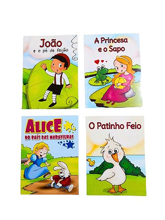 Kit Clássicos Infantis com 4 Mini Livros