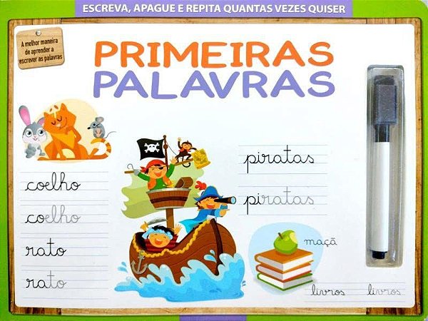 Primeiras Palavras - Escreva, Apague e Repita