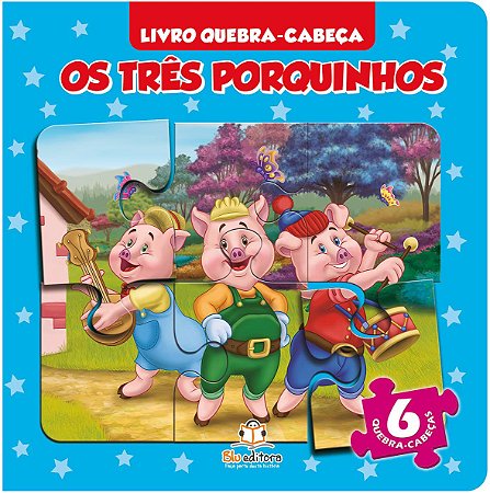 Livro quebra-cabeça: Os três porquinhos