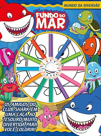 Mundo da Diversão com Lápis de Cor - Fundo do Mar
