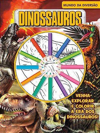 Mundo da Diversão com Lápis de Cor - Dinossauros