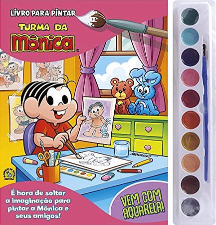 Livro Turma da Mônica Diversão com Aquarela