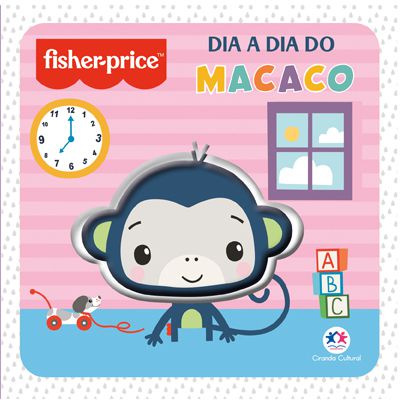 Livro cartonado com som - Fisher-Price Macaco