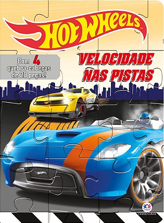 Livro Quebra-cabeça - Hot Wheels - Velocidade nas Pistas