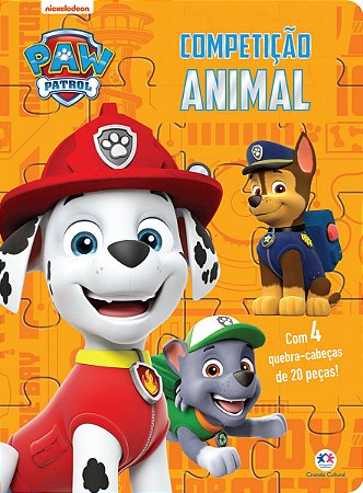 Livro Quebra-cabeça - Patrulha Canina - Competição animal