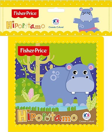 Livro de banho Fisher-Price - Hipopótamo