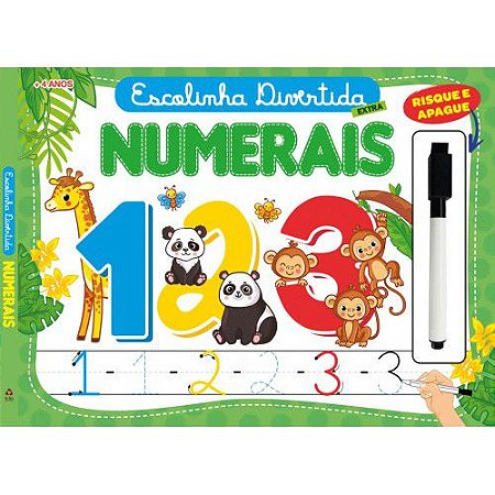 Escreva e Apague: Escolinha Divertida Extra - Numerais