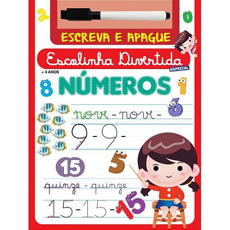 Escreva e Apague: Escolinha Divertida Especial - Números