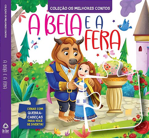 Os Melhores Contos - A Bela e a Fera | Livro Quebra-Cabeça
