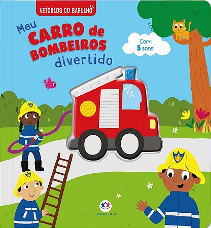 Meu Carro de Bombeiros Divertido com 5 Sons