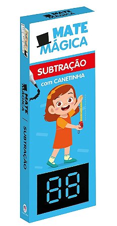 Subtração - Livro Infantil de Matemática com Canetinha Reutilizável - Atividades Educativas