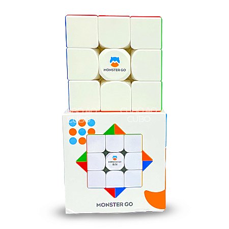 Cubo Mágico Profissional 3x3x3 GAN Monster Go V2 Magnético - Cubo