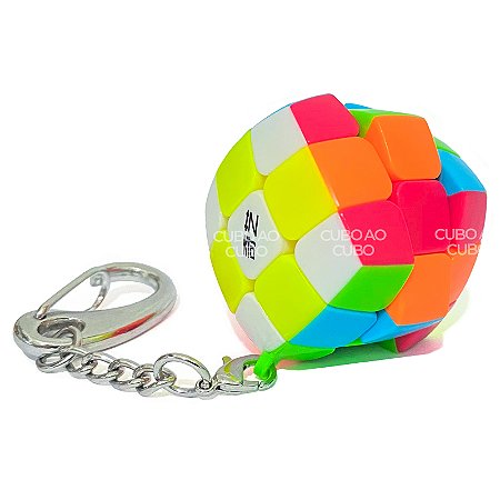 Chaveiro Cubo Mágico 3x3x3 QiYi 30mm - Cubo ao Cubo - A Sua