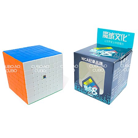 Cubo Mágico 8x8x8 MoYu MeiLong 8 - Stickerless - Cubo ao Cubo - A