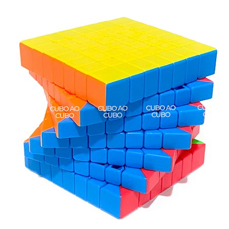 Cubo Mágico 7x7x7 MoYu MeiLong 7 - Stickerless - Cubo ao Cubo - A