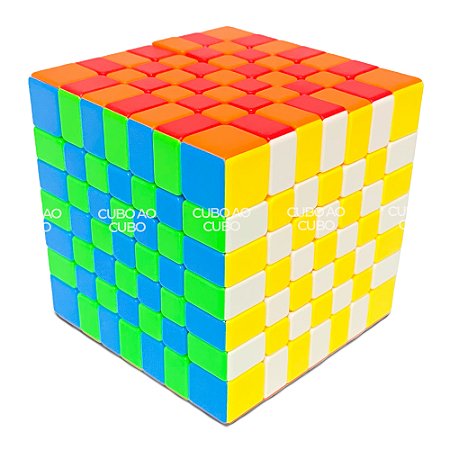 Cubo Mágico 7x7x7 MoYu MeiLong 7 - Stickerless - Cubo ao Cubo - A