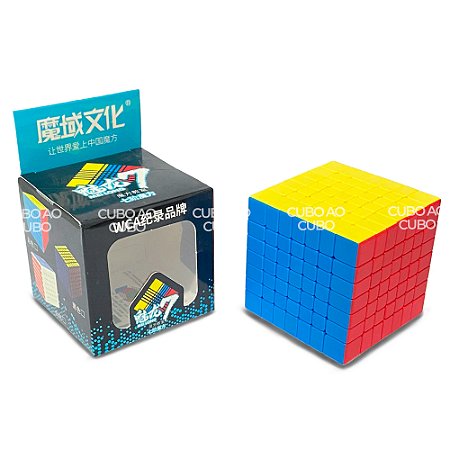 Cubo Mágico 7x7x7 MoYu MeiLong 7 - Stickerless - Cubo ao Cubo - A