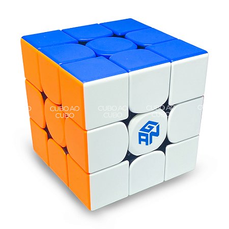 Cubo Mágico 3x3x3 GAN 356M Standard Magnético - Stickerless - Cubo