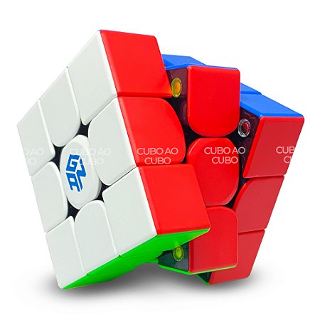 Cubo Mágico 3x3x3 GAN 356M Standard Magnético - Stickerless - Cubo