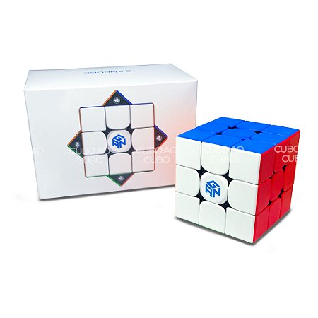 Cubo Mágico 3x3x3 GAN 356M Lite Magnético - Stickerless - Cubo ao