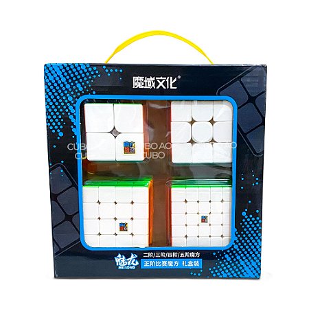 Kit Cubo Mágico 4x4 E 5x5 Quebra Cabeça Profissional Moyu