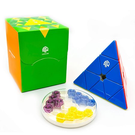 Cubo Mágico GAN Pyraminx Enhanced UV Magnético  - Original