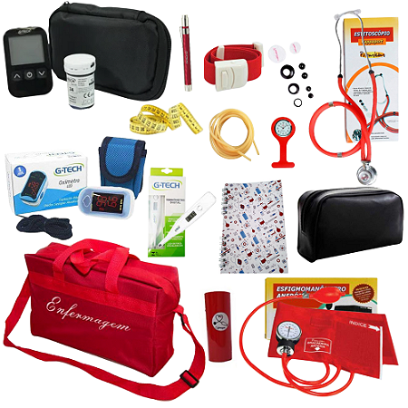 Kit com Aparelho de Aferir Pressão Premium Luxo