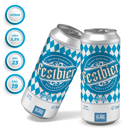 Cerveja Festbier Marzen Oktoberfest Lata 473ml