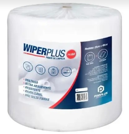 Lenços / Panos para Limpeza Hospitalar WiperPlus PRO60 Rolo