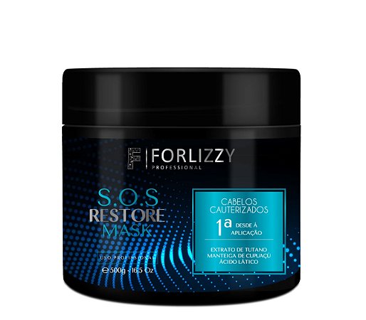 (ESGOTADO) Cauterização Capilar - S.O.S Restore Mask | 500g