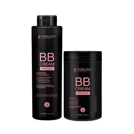 Kit BB Cream Shampoo 1L + Máscara 1KG