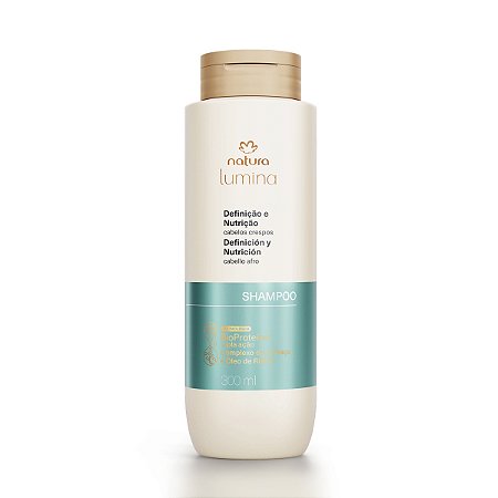 Shampoo Hidratante para Definição e Nutrição de Cabelos Crespos Lumina 300 ml