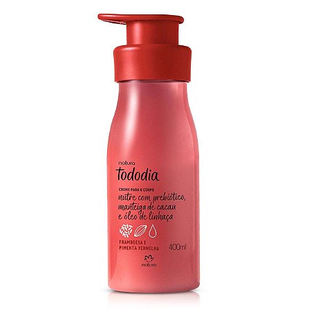 Tododia Framboesa e Pimenta Vermelha Creme Nutritivo Para o Corpo 400ml
