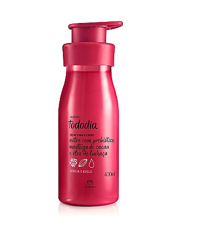 Creme Desodorante Nutritivo Para o Corpo Tododia Cereja e Avelã 400ml