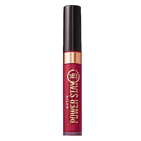 Batom Liquido Matte Avon Power Stay 6ml - Vermelho Terra