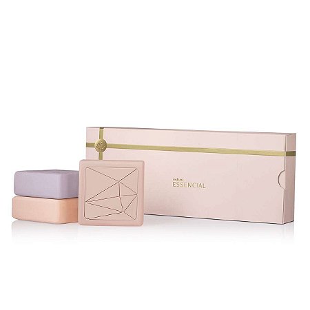 Caixa Especial Trio de Sabonetes Essencial Feminino 3 un de 110 g