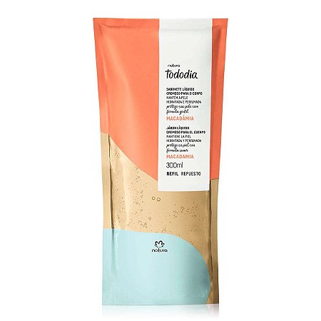Refil Sabonete Líquido Cremoso para o Corpo Tododia Macadâmia 300 ml