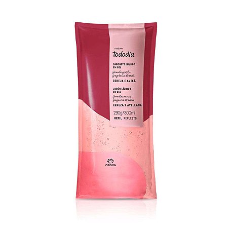Refil Sabonete Líquido em Gel Tododia Cereja e Avelã 300ml