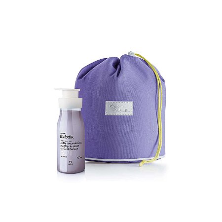 Kit Natura Tododia Algodão Creme Para o Corpo 400ml + Bolsa Nécessarie