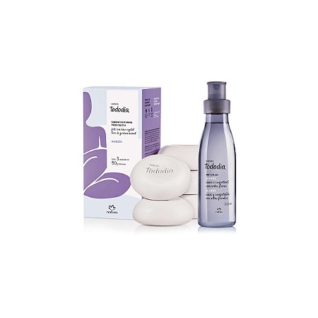 Kit Natura Tododia Algodão Body Splash 200ml + Sabonete em Barra 90g