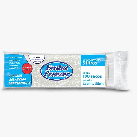 Saco Para Freezer Geladeira e Microondas 3L