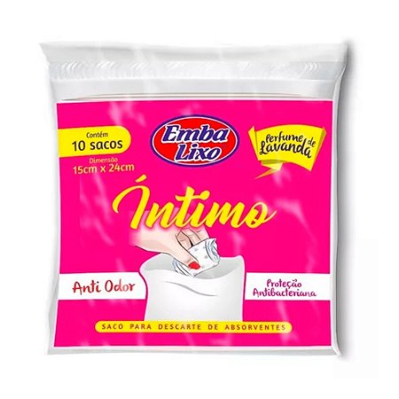 Saco de Lixo Íntimo Para Descarte de Absorventes Perfumado