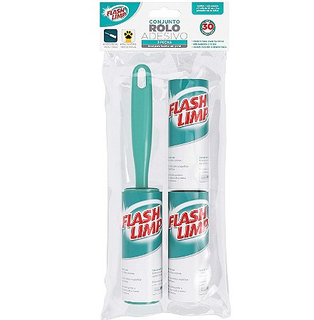 Conjunto Tira Pelo Rolo Adesivo Flash Limp