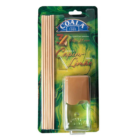 Coala Difusor de Aromas Ambientes Varetas Capim Limão 100ml