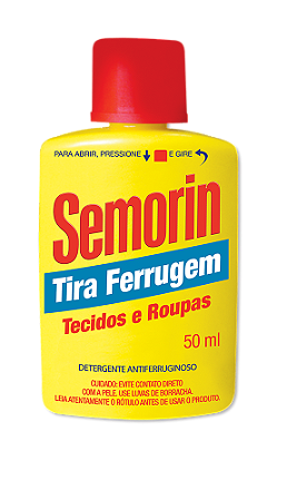 Tira Ferrugem Tecidos e Roupas 50ml Semorin