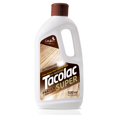 Cera Líquida Para Piso De Madeira Tacolac Super CasaKm 500ml
