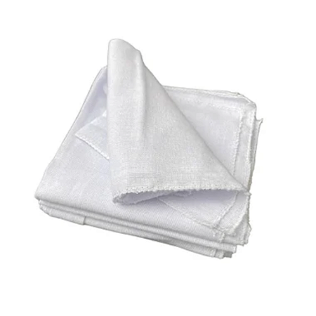 Flanela Branca 12 Unidades 28cmx38cm Caebi