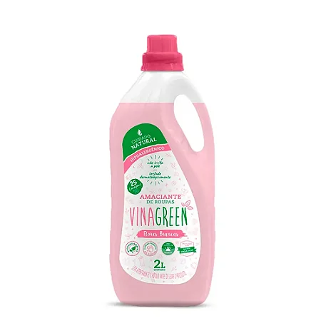 Vinagreen Amaciante de Roupas Flores Brancas 2 Litros